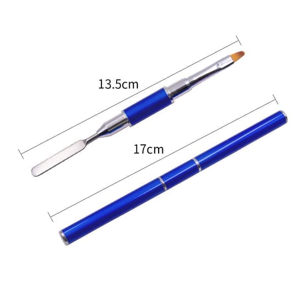 2 stk doble Polygel negleklippere og plukkere, 2-i-1 design Polygel negleklippere i rustfritt stål