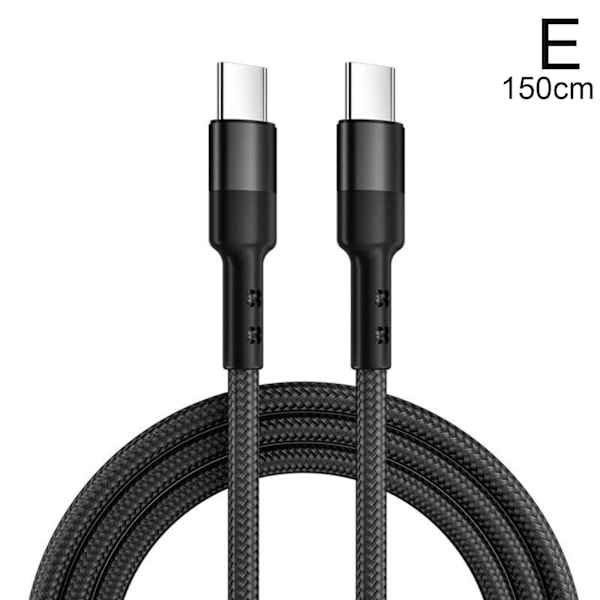 USB C Till USB C Snabbladdare PD 100W Dual Type C Laddnings USB Cab black 1.5m black 1.5m
