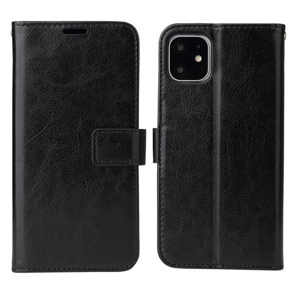 iPhone 11 - Pung Etui - Vælg din farve! Sort Sort Svart
