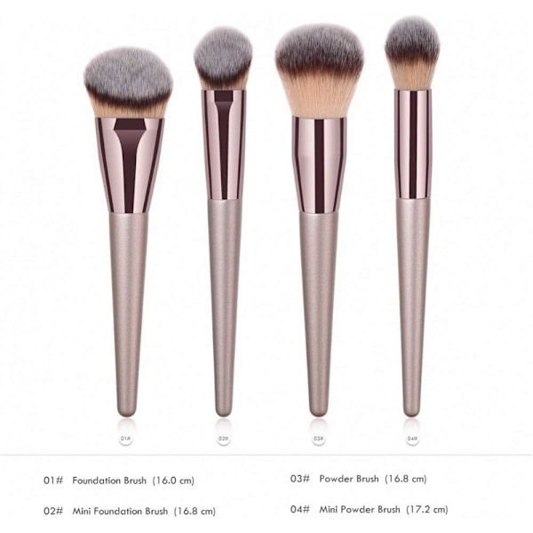 Sminkborste Set Foundation Blush Blender Contour Brush Ansikte