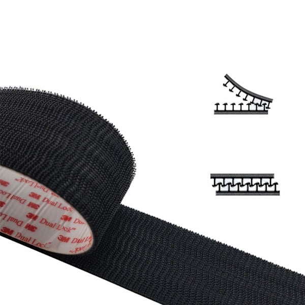 3M självhäftande 3550 Dual Lock extra starkt flexibelt snäppfäste