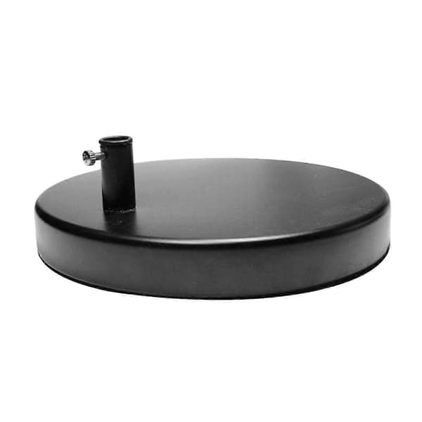 Metallampefod Baseplade Erstatning til Skrivebords-/Bordlampe, Robust Bundtilbehør Black