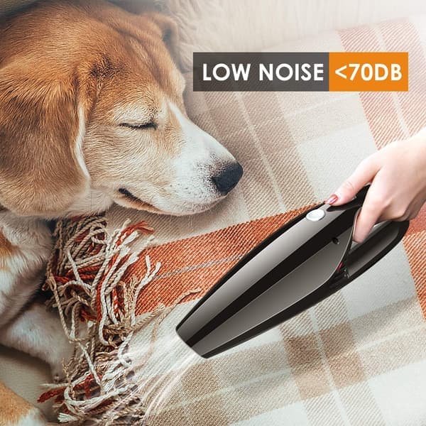 This handheld cordless and rechargeable mini car vacuum cleaner features high-efficiency wet/dry cyclonic suction and fast charging.