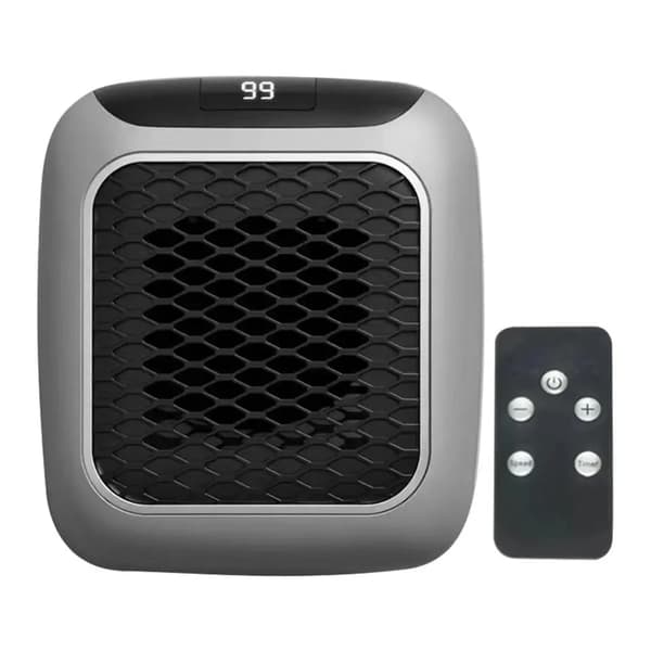 Electric Heater for Home, Adjustable Thermostat, Remote Control, Small Square Design 800W Heater