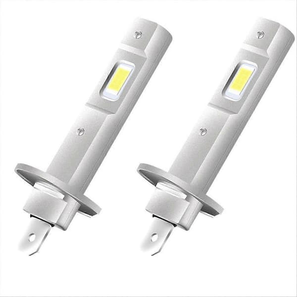 2 stk H1 LED frontlyspærer 12V 6500K