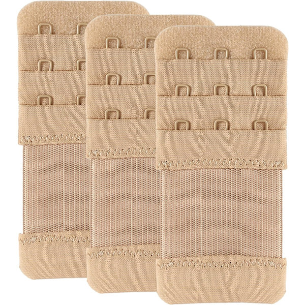 BH-förlängare 3 krokar elastisk stretchig BH-bandförlängning 3-pack