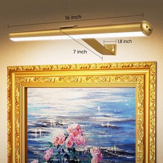 Trådløs oppladbar vegglampe med fjernkontroll for bilder