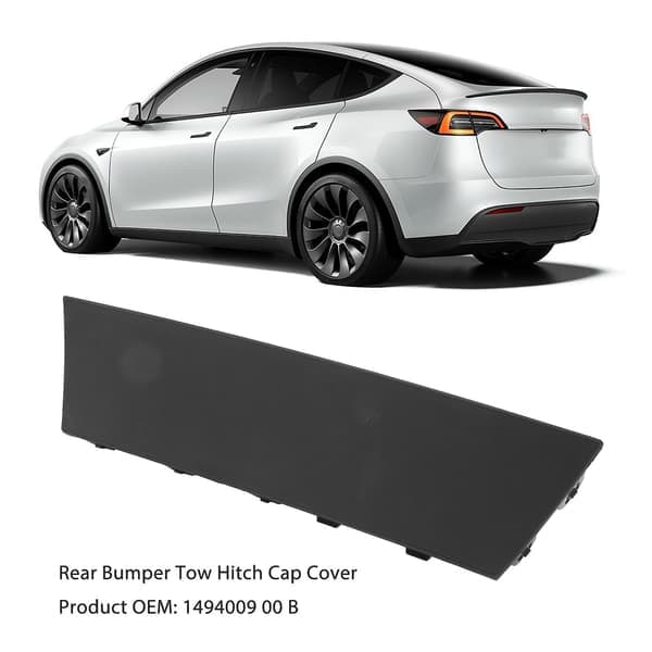 Bakre støtfanger slepekrokdeksel 1494009 00 B erstatning for Tesla Model Y 2020 til 2024