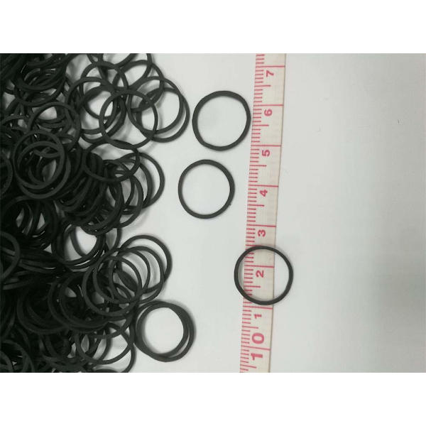 1000 st små svarta gummiband i återförslutningsbar clamshell-behållare för hästsvansar och flätor. Extra starkt grepp för kvinnor och män