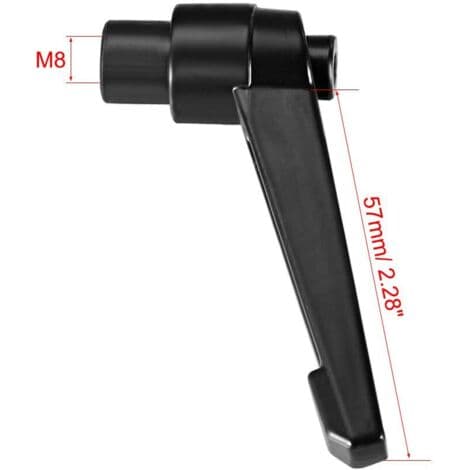 M8 Adjustable Lever Handle Clamping Internal Threaded Bolt Ratchet 2pcs