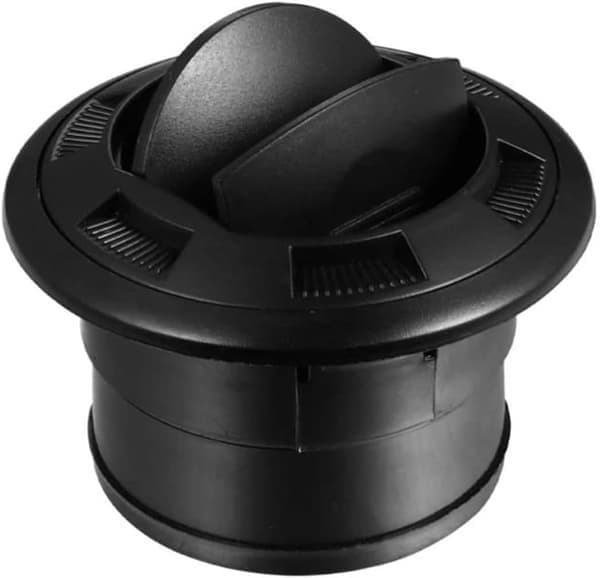 Closeable Rotatable 75mm Air Outlet Vent 1pc-Black 25-26