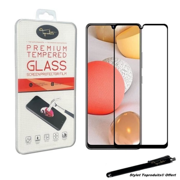 Härdat glas för Samsung Galaxy A32 5G Skyddsfilm med svarta kanter med Stylus Toproduits®