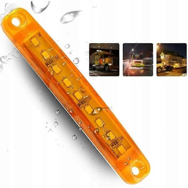 10 pcs. Position light 9 LED 12v 24v Orange orange