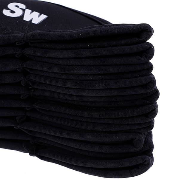Jern Headcovers - Sæt med 10 sorte