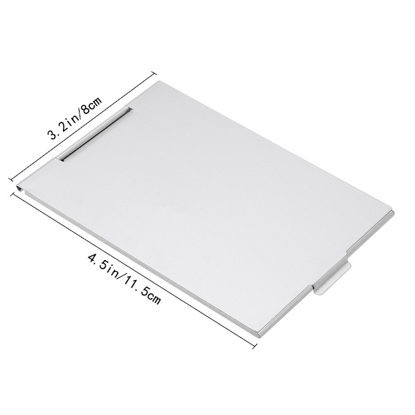Silver Bärbar Fällbar Spegel För Resor Och Camping