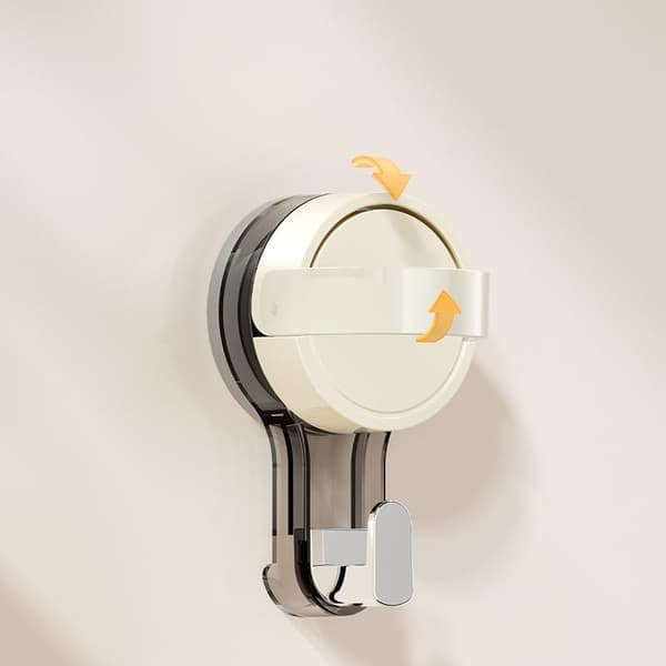 Suction Cup Hooks Heavy Duty Waterproof Reusable Bathroom and Kitchen Hooks 2-Pack