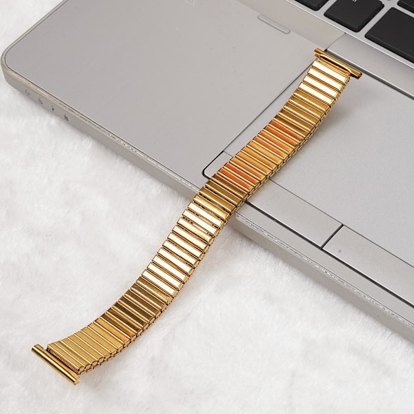 Steel Stretch Expansion Watch Band Armband Armband FAD9 gold 20mm gold 20mm