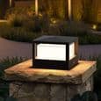 Nosheir Utendørs Pullertlampe - 15W LED - IP65 Vanntett - Varmhvit 3000K - Mål 15.5x15.5x15cm