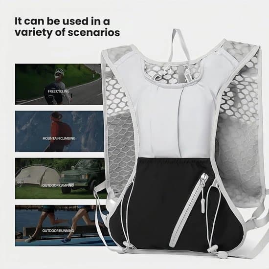 Running Vest with Bottle Holder - Lightweight Hydration Pack - Includes 2-Liter Hydration Bladder - Suitable for Women - Reflective Running Vest