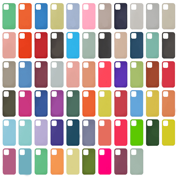 iPhone 12 / 12 Pro Silikon Skal - 64 Färger 29 TropiskRosa 29 TropiskRosa