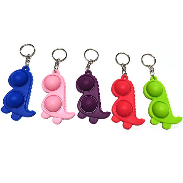 Mjuk Dinosaurie Fidget Toy / Fidget Leksak (Simple Dimple) Lila Lila