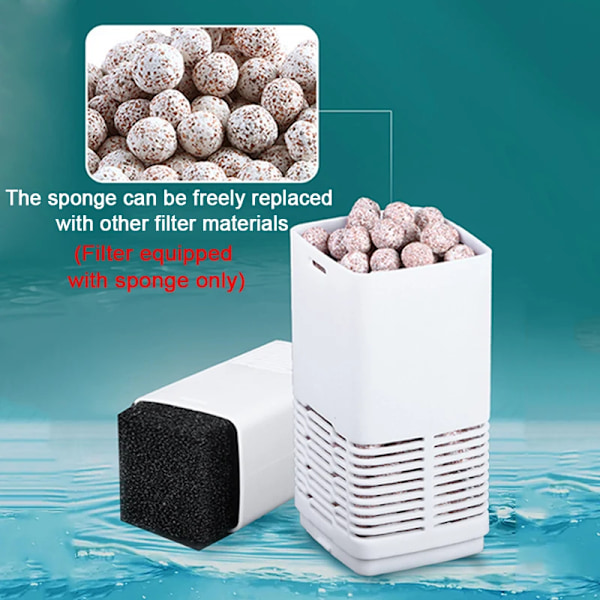 Aquarium Filter Pump Fish Tank Dränkbar Tyst 006 308