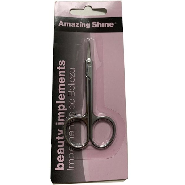 Amazing Shine Long Lasting Sharp Cuticle & Eyebrow Scissors Silver