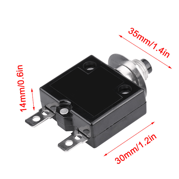 20A Manuell återställningsbar termisk strömbrytare överströmsskydd