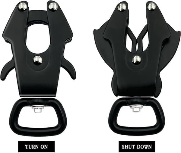 2-piece Leash Buckle 360 Degree Rotating Clip Heavy Duty Quick Release Buckle for Securing Pet Collars