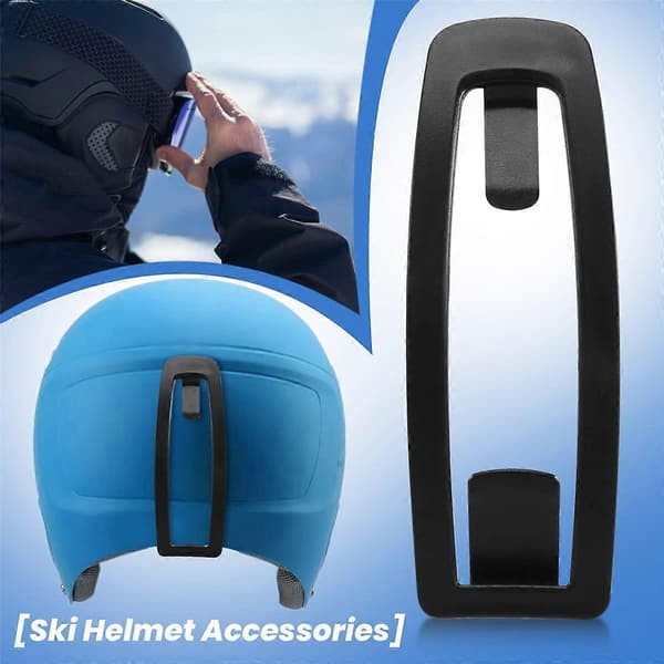 Universal Skihjelm Tilbehør Skibriller Bælteclips Briller Bæltespænde black