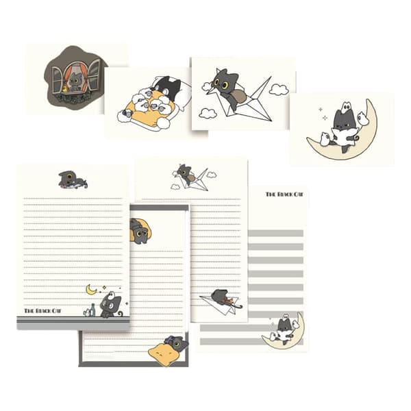 1 Set Cats Paper Set Writing Paper and Envelope Set Stationery