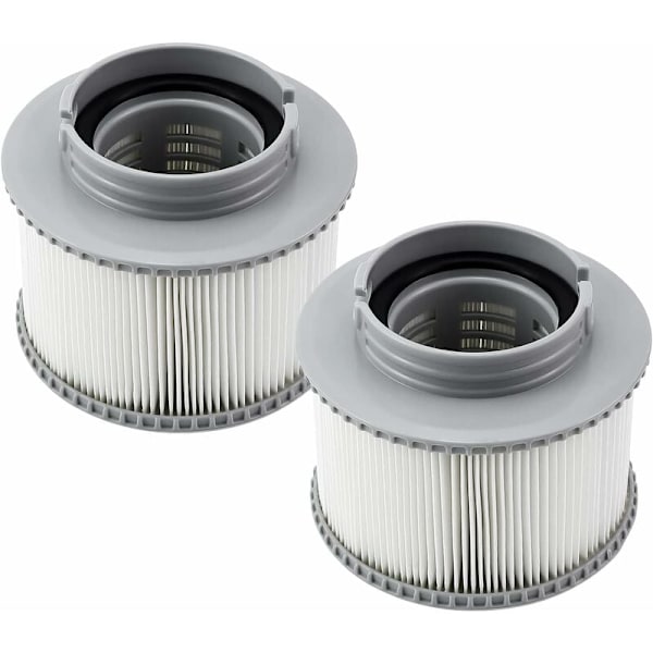 Ersättningsfilter för Mspa FD2089 Kompatibel med alla nuvarande MSpa filterpatroner och pooler Uppblåsbar spafilter (Uppgraderad version) 2-pack