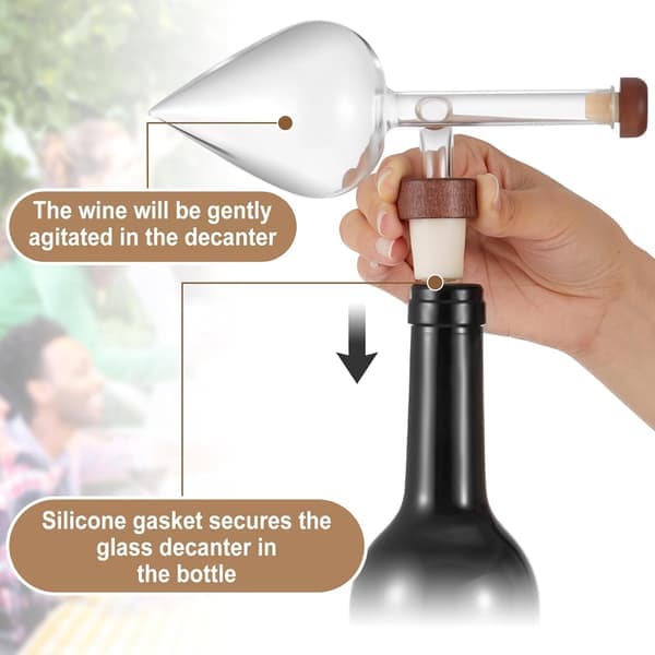 1 pc Wine Aerator Decanter with Aerator Pourer Red White In-Bottle Aerator Wine Accessories Make Your Wines Taste Better
