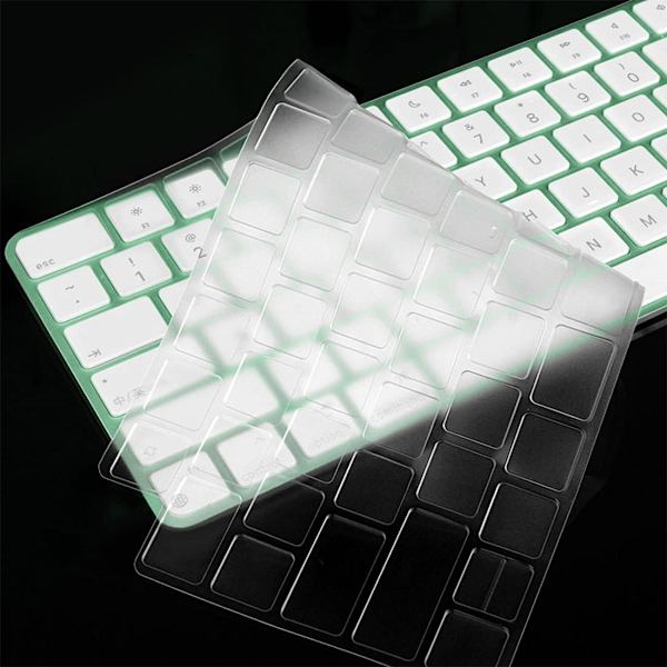 Cover för 2021 Apple iMac 24 tum Magic Keyboard med Touch ID, iMac 24 tum 2021 tillbehör, Ultratunn TPU Apple iMac 24 tum A2449