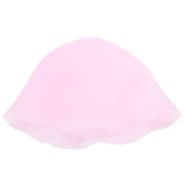 Hårsilikon Gelmössa Färghårfärgningsmössa Hårstylingverktyg med krok (Rosa)