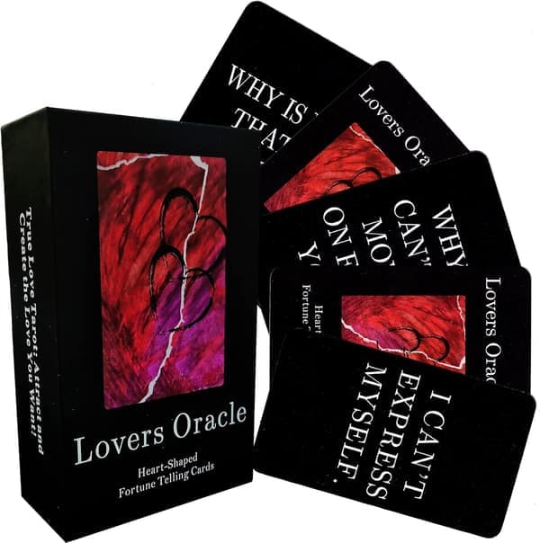 Love Oracle and Tarot Cards - 80 Twin Flames Deck with Messages