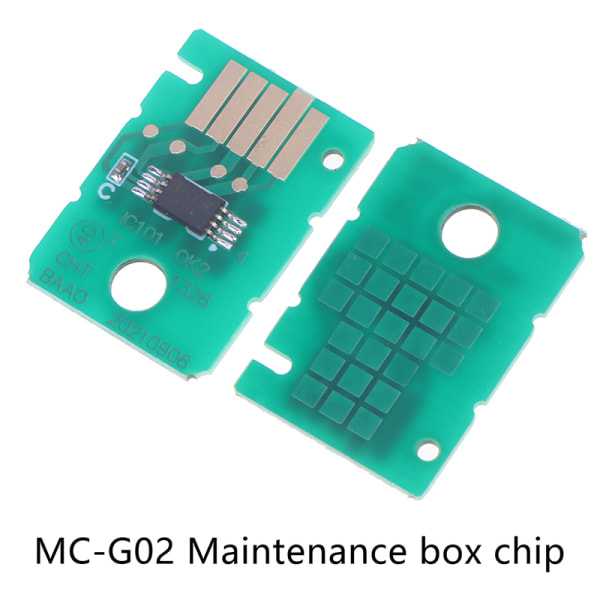 2 st MC-G02 Underhållslåda Chip för G1820 G2820 G3860 Spillbläcktank