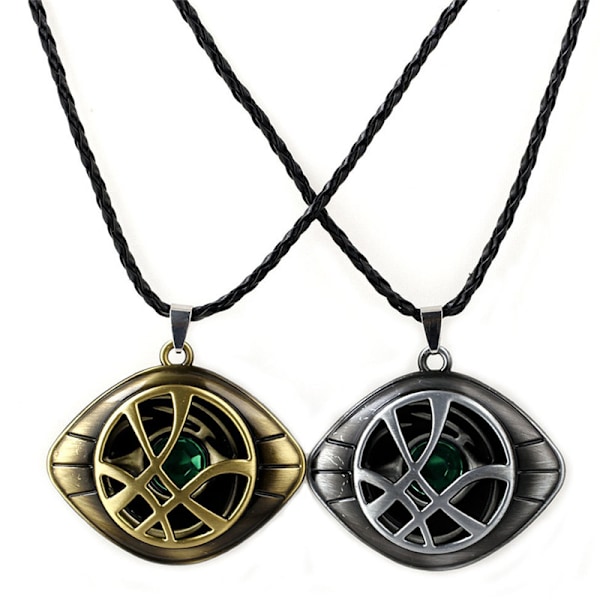 Antik Doctor Strange Crysta Halsband Agamotto Eye Pendant Lea Gold