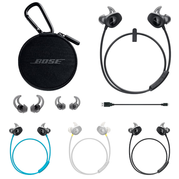 Bose In-Ear Sports Bluetooth svettsäkra hörlurar Ultra Open Headphones Blå