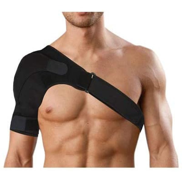 Axelbandage i neopren - Justerbart axelstöd - Bandage för förebyggande av skador och återhämtning - Sportskador - Artrosaxlar - För vänster/höger