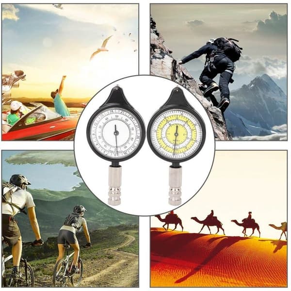 Mini Outdoor Map Measurer, Distance Calculator, Mapping Tool, Metal Wheel