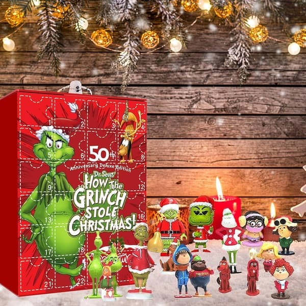 Grinchens juletræspynt - 2026 julekalender nedtælling til jul for børn og voksne