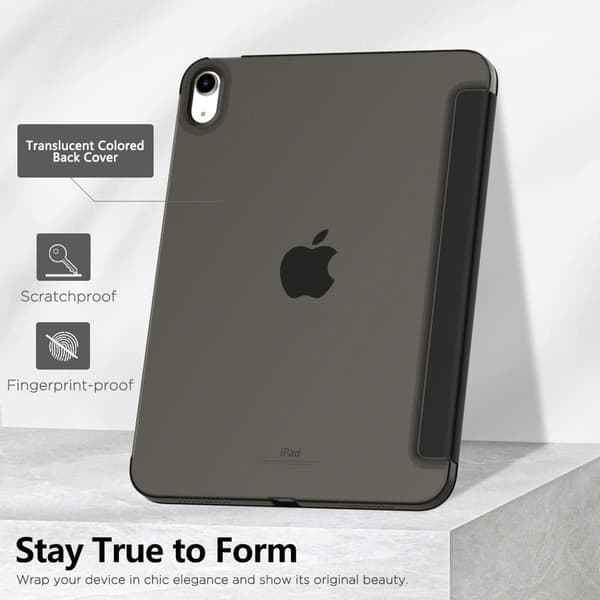 iPad (A16) 11:e/10:e generationen (2025/2022), Slim Stand Hard Shell Fodral (Svart)