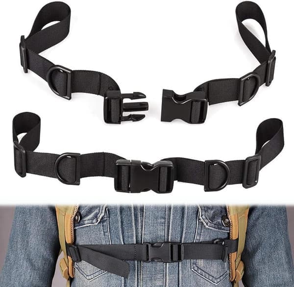 2-pack ryggsäck bröstrem justerbar bröstrem