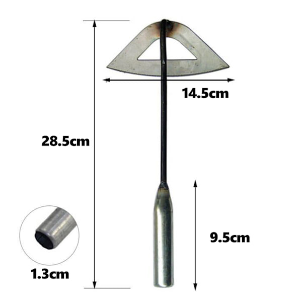 Metall ihålig spade hacka verktyg hacka blomma hacka ogräs snöskyffel snöskyffel spade trädgård
