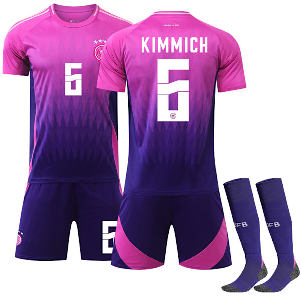 Euro 2024 Tyskland BORTA Fotbollströja 6 KIMMICH XXL XXL