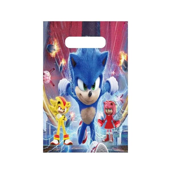 10 stk Sonic the Hedgehog Godtepose Bursdagsfestpose Gavepose