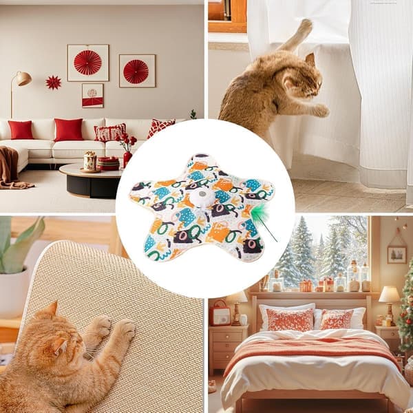 Automatic Rechargeable Cat Toy Motion Activated Rolling Ball Interactive Pet Play Equipment for Indoor Exercise and Kitten Entertainment