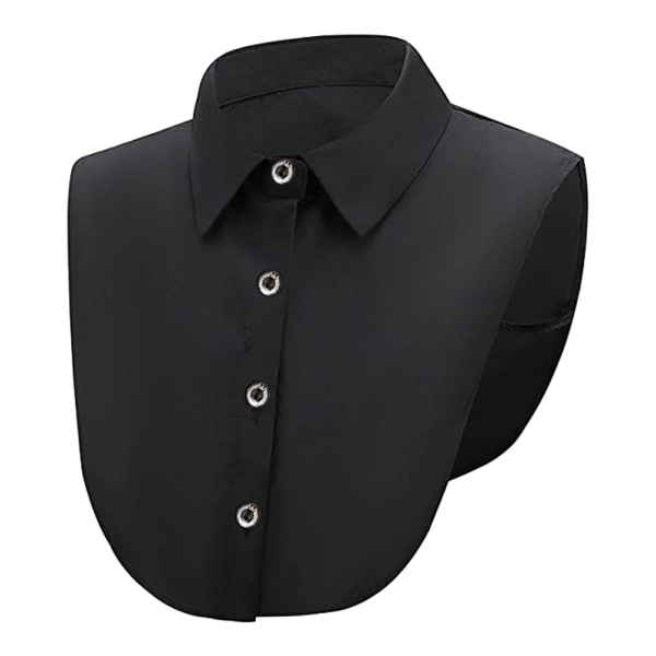 1 stycken Fake Collar Avtagbar blus Dickey Collar Half Shirts False Collar for Women Blus Vit