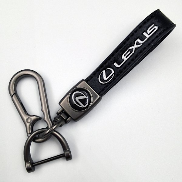 Bil Läder Cykel Nyckelring Metall Finish | Heavy Duty Nyckelring | Nyckelring Och Krokutrustning Pistol Färg Hårdvara Gun Color Hardware Lexus Gun Color Hardware Lexus